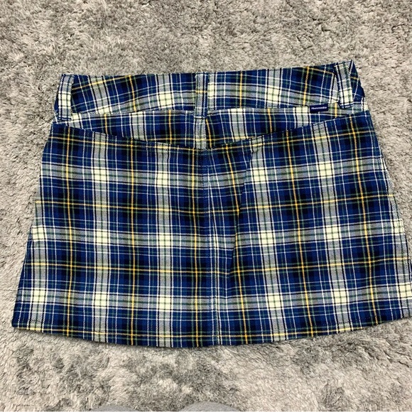 NWT Vintage Y2K Abercrombie & Fitch Plaid Micro Mini Skirt - Picture 2 of 6